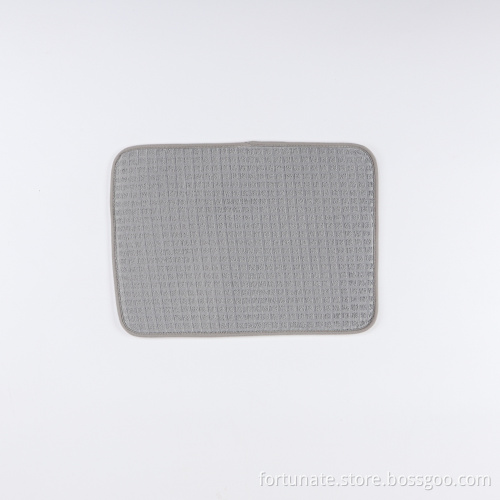 Solid Color Microfiber Dish Drying Mat